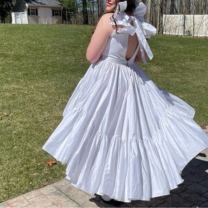 Making the Cut Season 3 Episode 1 Winning Look Sienna's Ruffle High-Low Dress